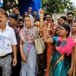 Adhartal Industrial Area में श्रमिकों का Protest, मालिक पर आरोप