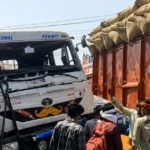 Jabalpur Barela में 5 वाहन भिड़े, कई घायल रेफर