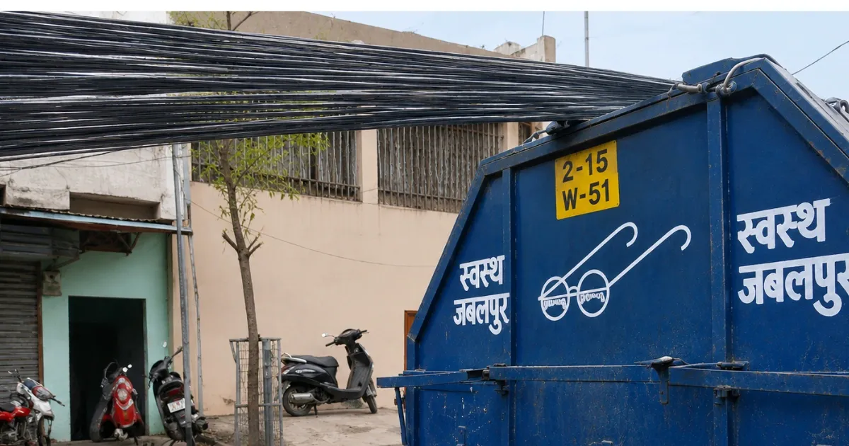 नगर निगम के कचरा वाहन पर खतरनाक तरीके से ले जाए गए सरिए, वीडियो वायरल