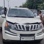 Pisanhari Madiya के सामने तेज रफ्तार कार की टक्कर, युवक गंभीर घायल