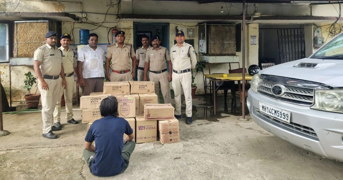 Jabalpur में Fortuner से 31 पेटी अवैध शराब जब्त, एक तस्कर गिरफ्तार