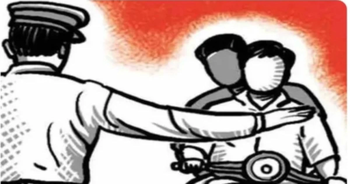 Vijaynagar में नशे में धुत Biker ने ASI को मारी टक्कर, गंभीर घायल