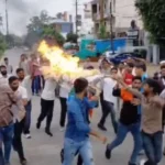 जबलपुर में NSUI का अर्थी जुलूस, धर्मेंद्र प्रधान के इस्तीफे को लेकर 48 घंटे का अल्टीमेटम