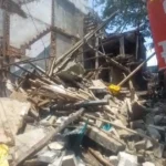 जबलपुर: मछरहाई बाजार में निर्माणाधीन मकान गिरा, बड़ा हादसा टल