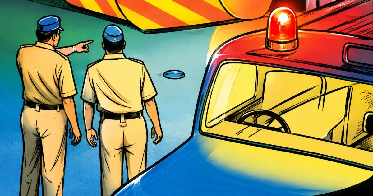 10 लाख का गांजा जब्त, पुलिस का पीछा होते ही कार छोड़कर फरार हुआ तस्कर