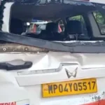 जबलपुर में डायल-112 को बस ने मारी टक्कर, पुलिस पायलट घायल