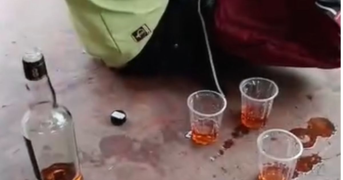 ग्वारीघाट पर शराबी का हंगामा, सुरक्षा पर सवाल
