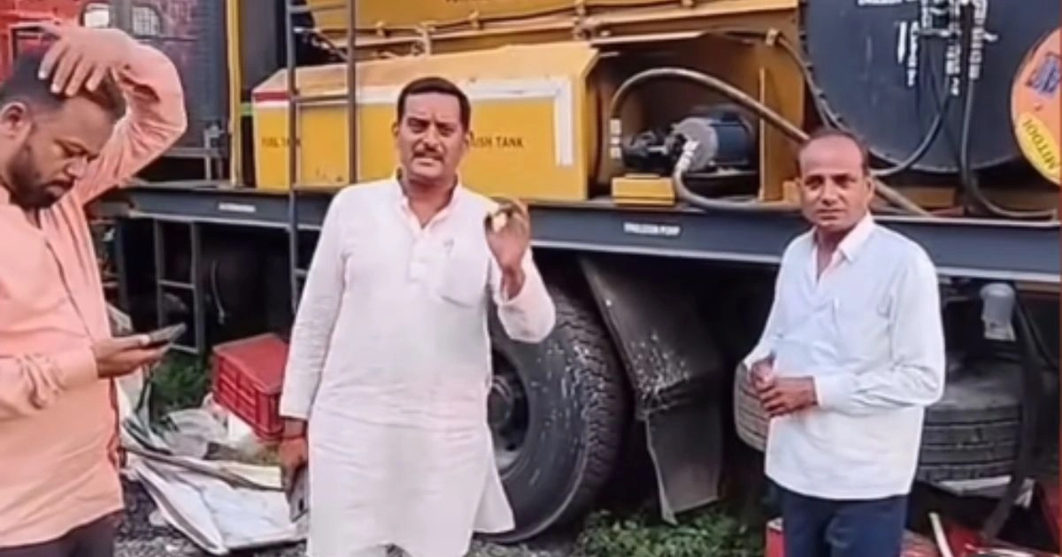 गड्ढे भरने की करोड़ों की मशीन पर कांग्रेस के सवाल