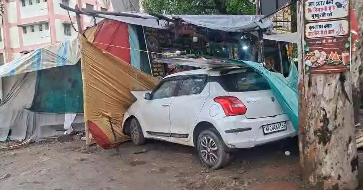 जबलपुर मेडिकल कॉलेज के पास कार होटल में घुसी, एक की मौत